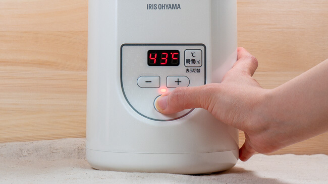 アイリスオーヤマ IYM-012の温度設定