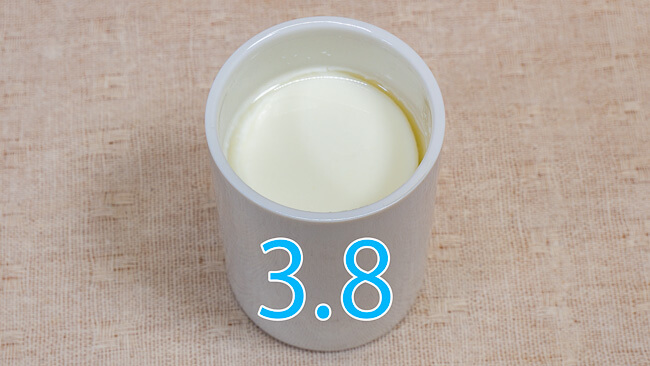 北海道3.8牛乳で作ったヨーグルト